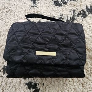 🆕 NWT Victoria's Secret Folding Travel Makeup Cosmetic Bag 2-Pocket Zip Fold Up